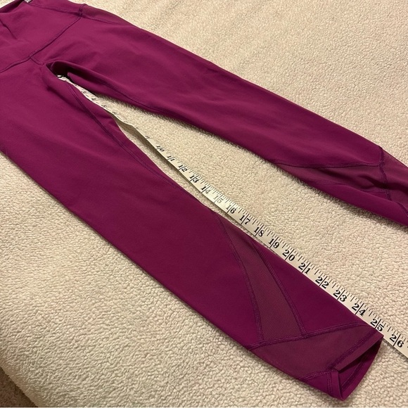 Lululemon Tranquil Tight Leggings High Rise Mesh Regal Plum Purple Pink - Picture 9 of 16